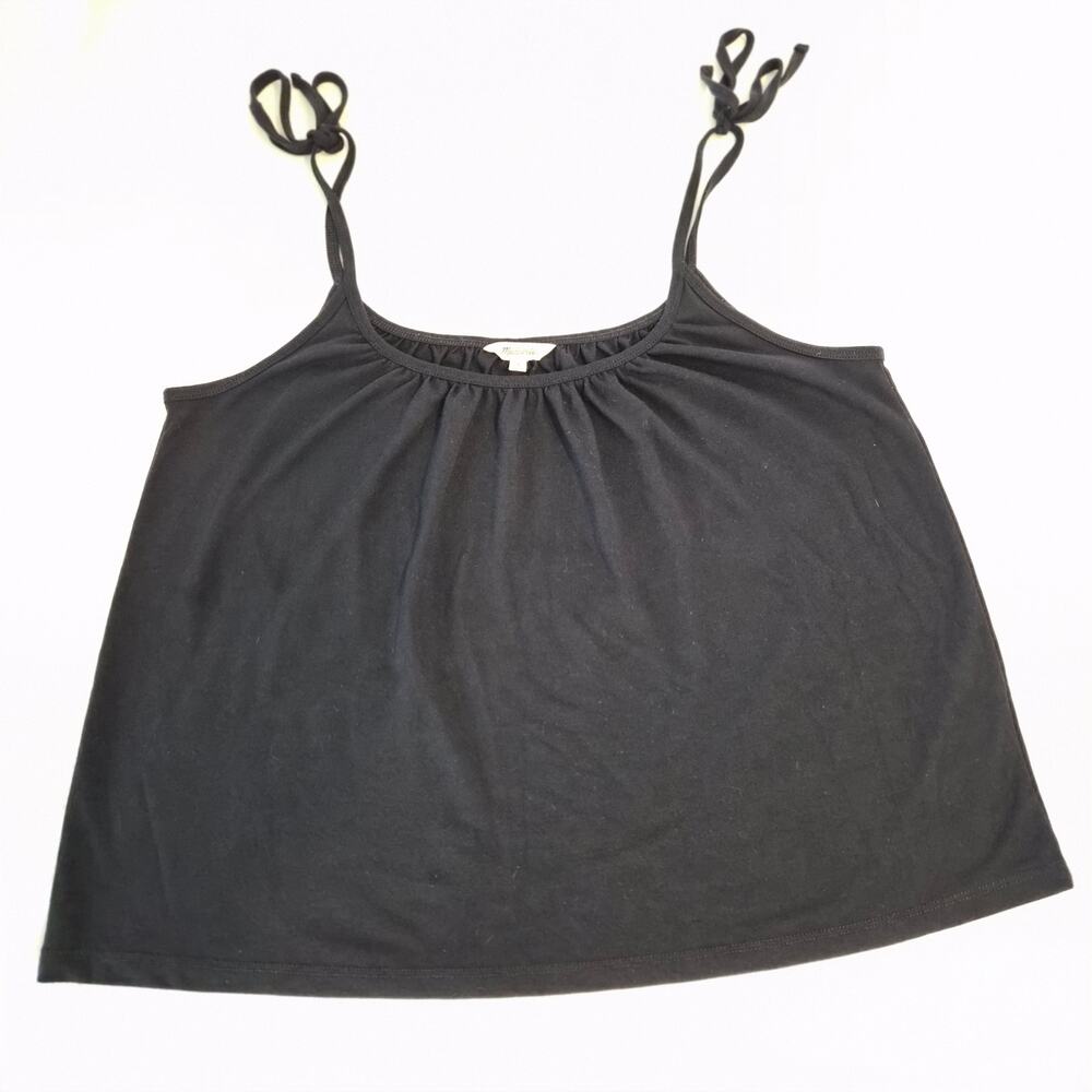 Madewell Tie-Strap‎ Trapeze Tank Top in Black size small